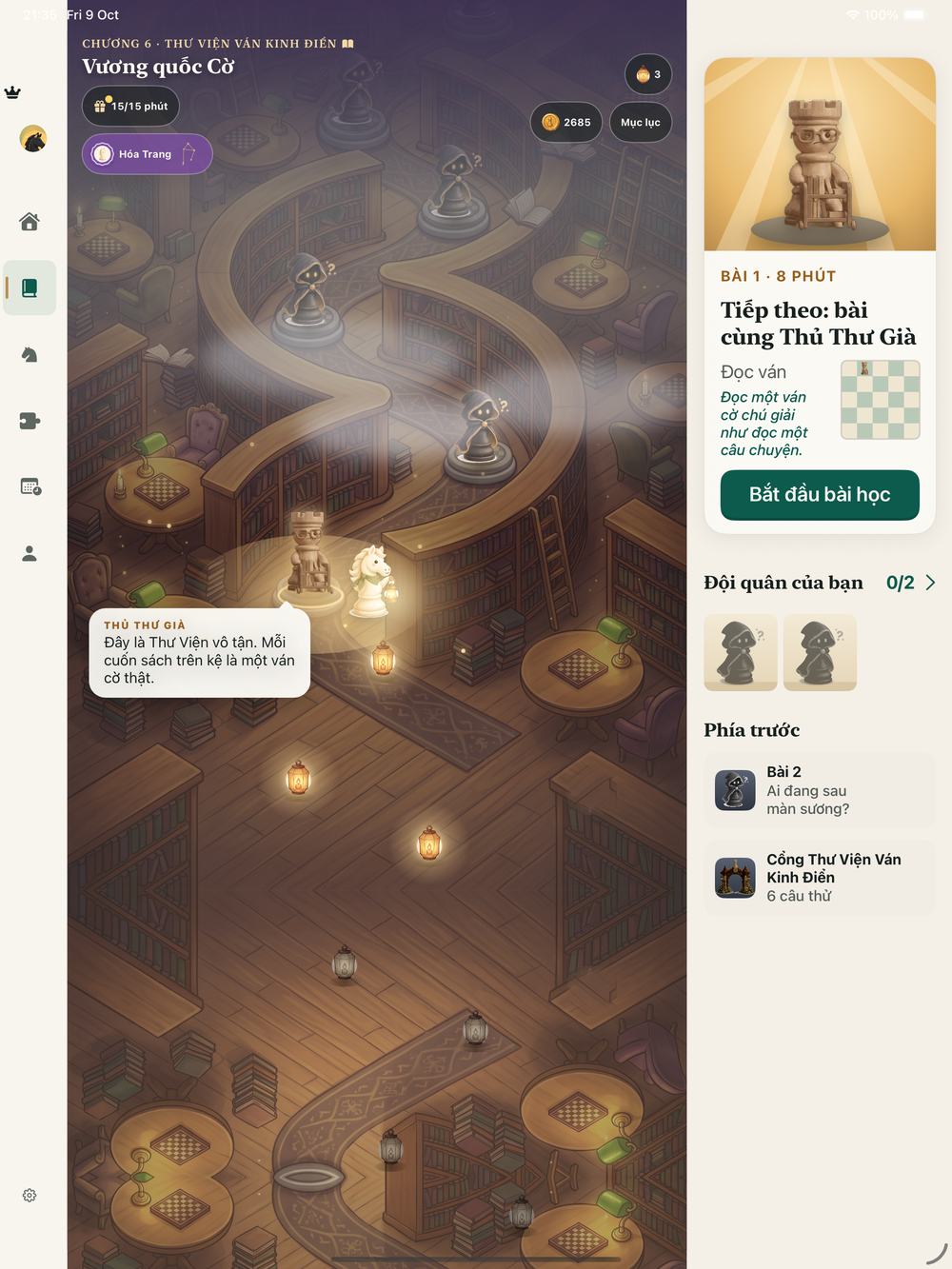 The kingdom map on iPad